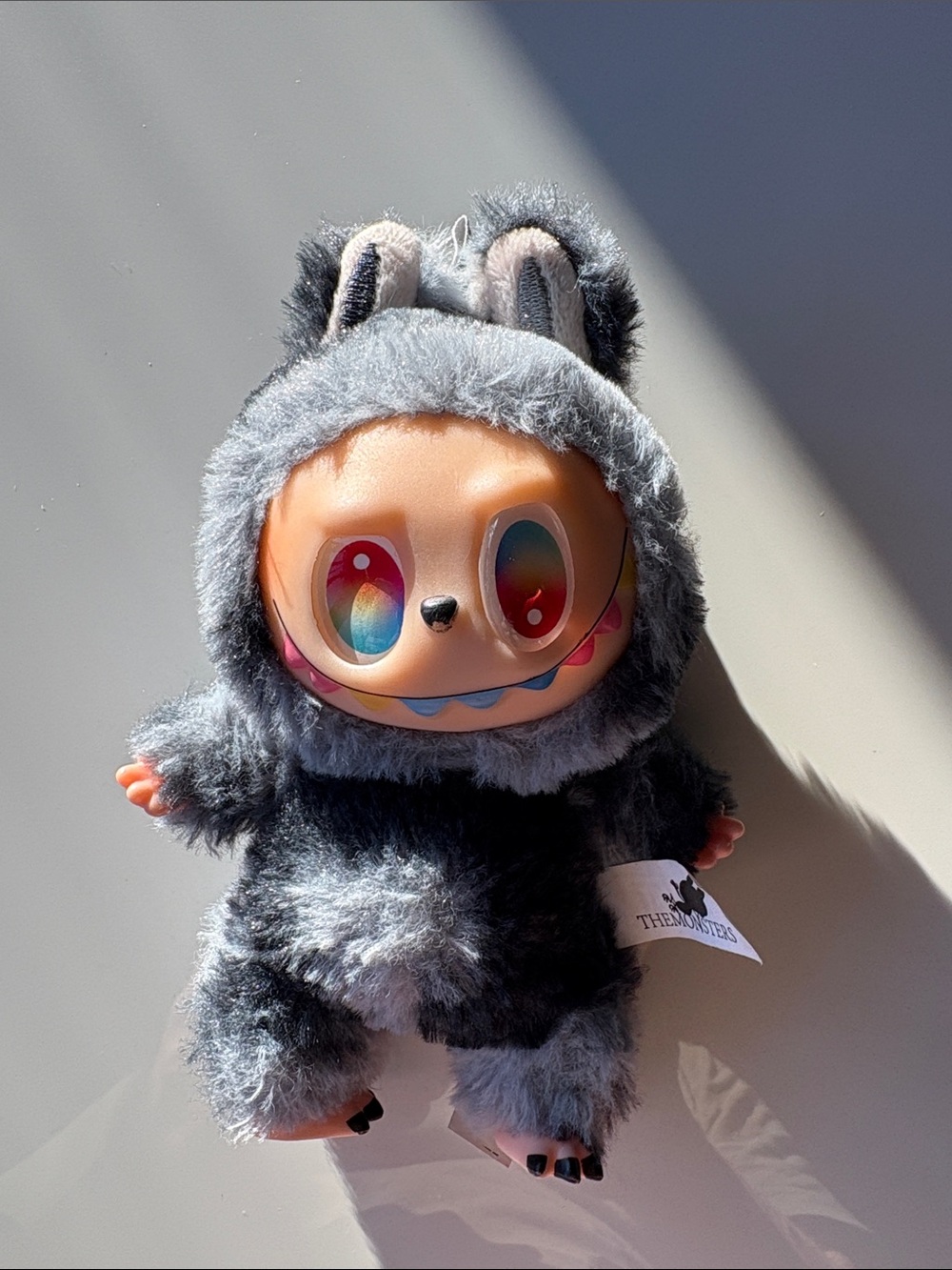 Pop Mart The Monsters Plush Character Doll - Gray Furry Costume